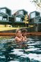 Schwimmen mit Schlernblick